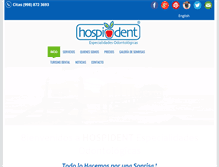 Tablet Screenshot of hospident.com.mx